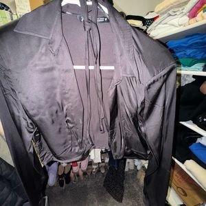 Zara cropped cut off coverup